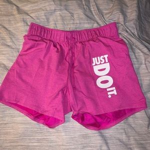 Pink NIKE shorts
